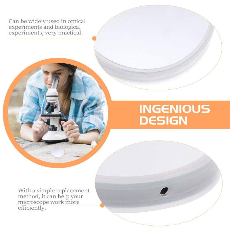 Biological Microscope Reflector Mirror 2Pcs Laboratory Optical Accessories for Student Microscopes - Image 5