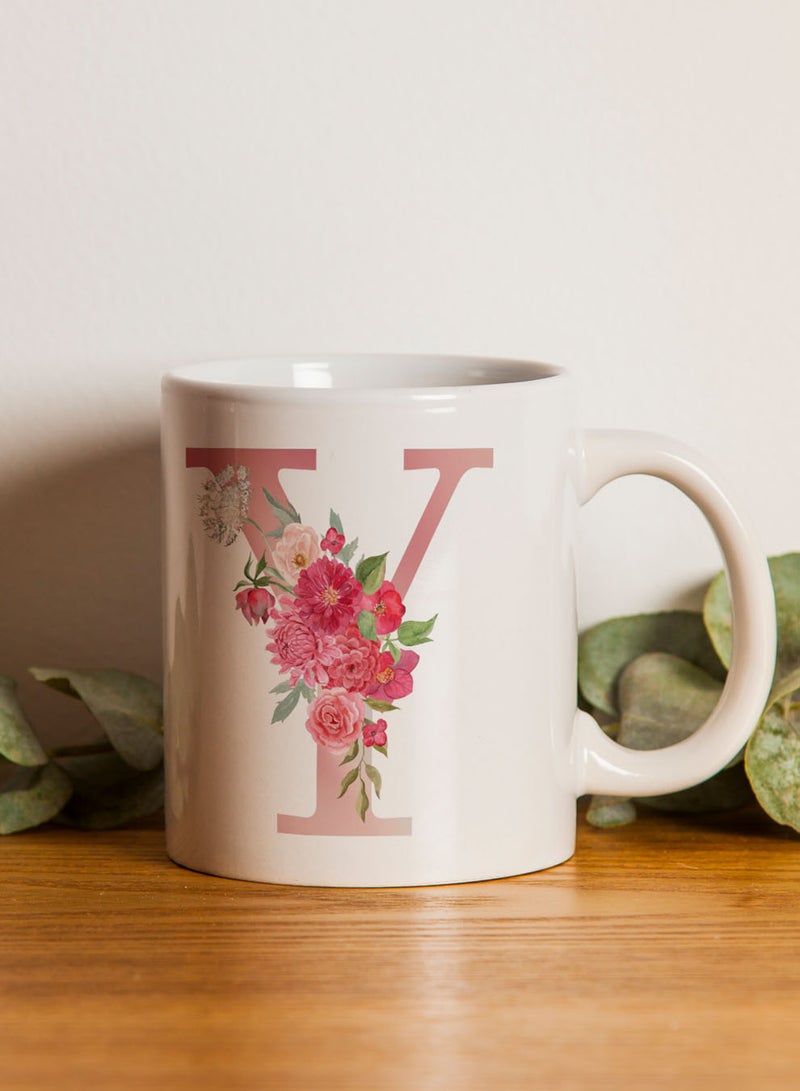 لوحة كوب سيراميك  أونصة بتصميم حرف  على الجانبين - Image 3