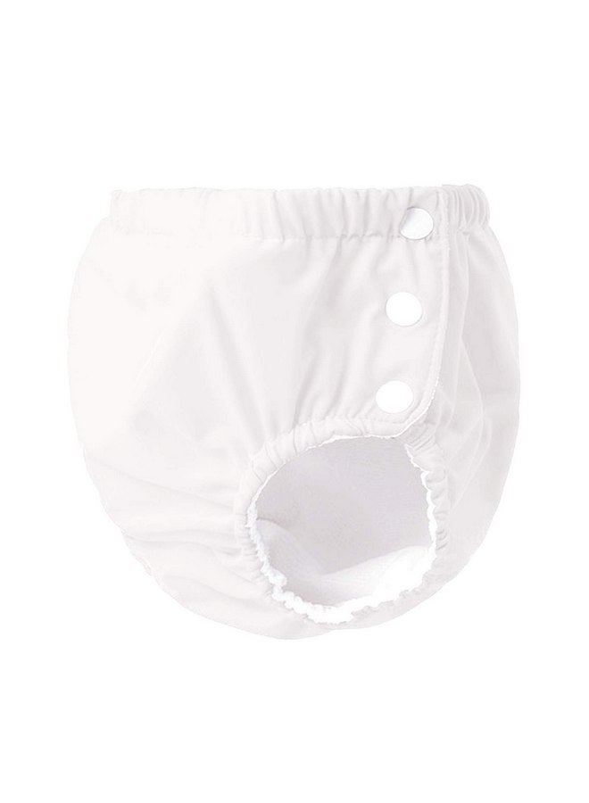 Durio Reusable Swim Diapers Washable Baby Swim Diaper Unisex Infant Toddler Swimming Diapers A White 2-3T - Image 2