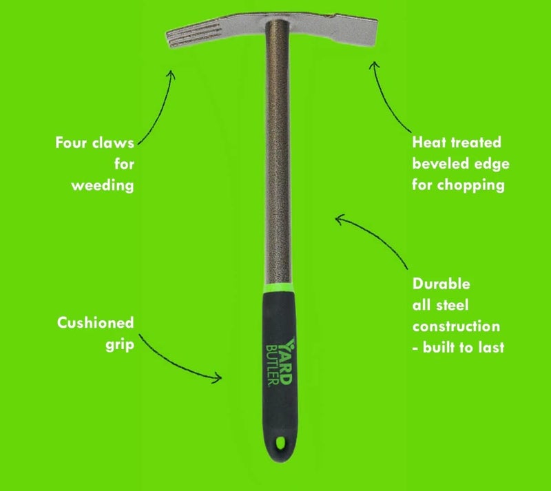 Yard Butler Terra Garden Weeder Hand Tool, ITT-1W - Essential Gardening Tool for Yardwork - Power-Coated Steel Construction - Comfortable Grip - Long-Lasting - Rust-Resistant - Image 3