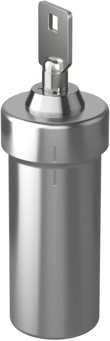 صندوق حبوب إزي دووز وحاوية أدوية وفيتامينات، آمنة للأموال والأغراض السفر، من الفولاذ المقاوم للصدأ، مع قفل ومفتاحين