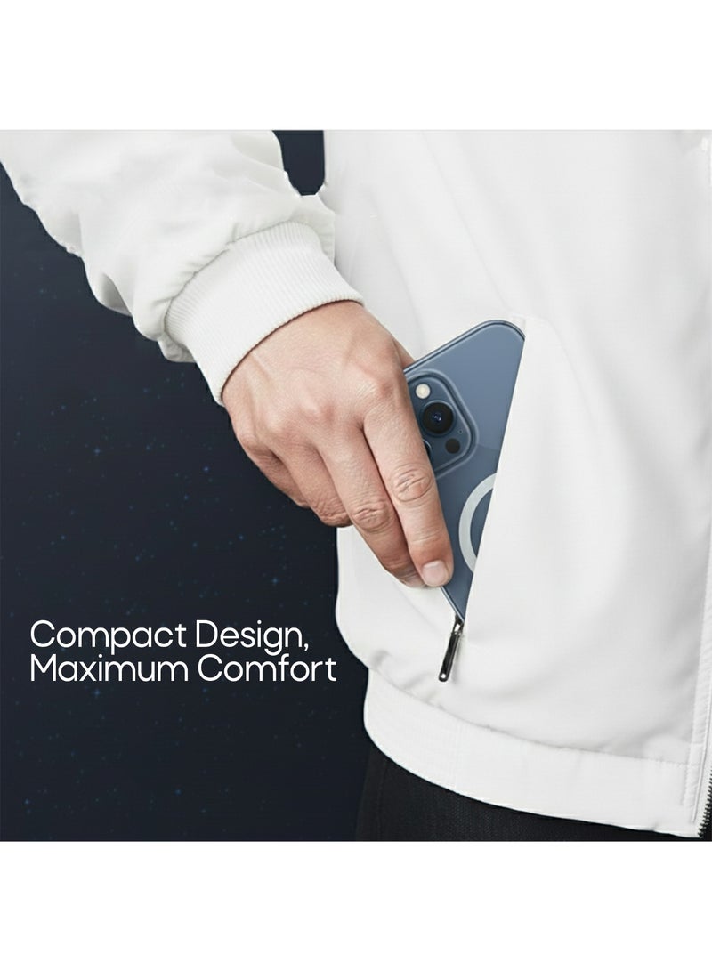 Aztech غطاء AZTECH الشفاف من الألياف MagSafe لجهاز iPhone 14 Pro Max باللون الأبيض - Image 5