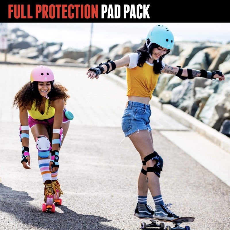 Triple Eight Saver Series 3-Pack Pad Setâ€“ Ideal for Skateboarding, In-line Skating, Roller Skating, and Biking - Image 2