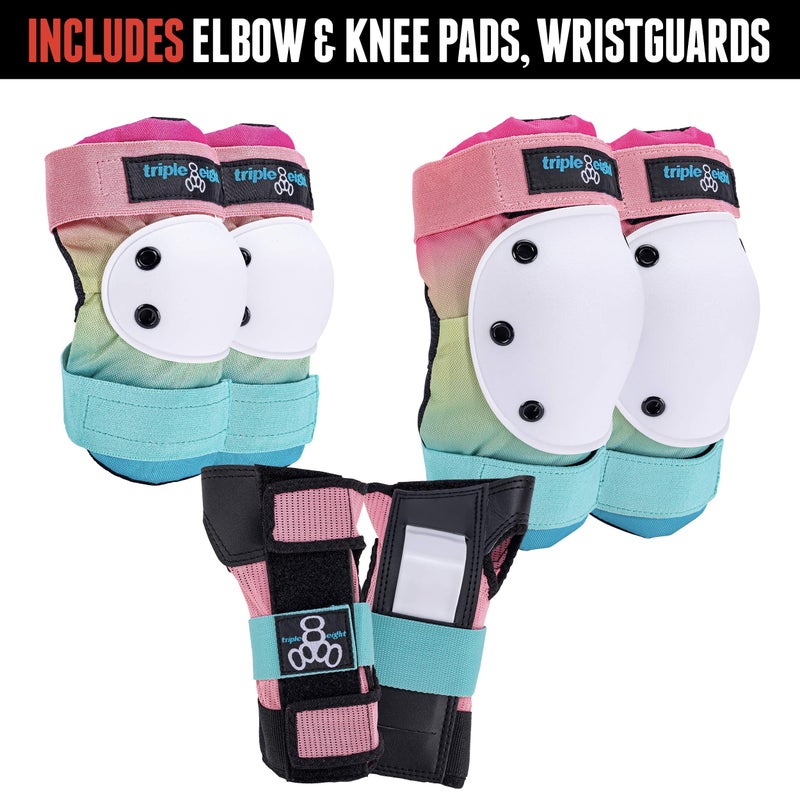 Triple Eight Saver Series 3-Pack Pad Setâ€“ Ideal for Skateboarding, In-line Skating, Roller Skating, and Biking - Image 3