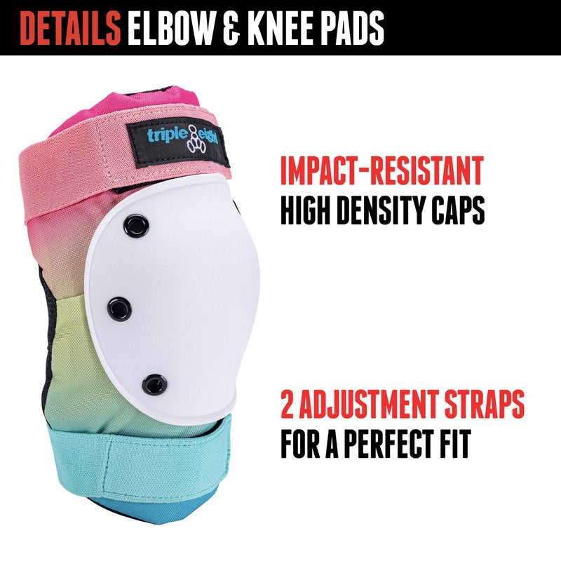 Triple Eight Saver Series 3-Pack Pad Setâ€“ Ideal for Skateboarding, In-line Skating, Roller Skating, and Biking - Image 4