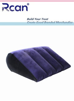 Rcan Portable Wedge Pillow for Sleeping Inflatable Cushion Body Positioners Lightweight Pillow Yoga Posture Aid Cushion Reduces Waist and Back Pressure Wedge Cushion for Sleeping Travel Camping  - Image 1