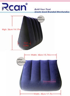 Portable Wedge Pillow for Sleeping Inflatable Cushion Body Positioners Lightweight Pillow Yoga Posture Aid Cushion Reduces Waist and Back Pressure Wedge Cushion for Sleeping Travel Camping - pzsku/ZFF96DE533F459510A50AZ/45/_/1731653280/a7ab9436-cf2c-424d-b824-f2b831e83224