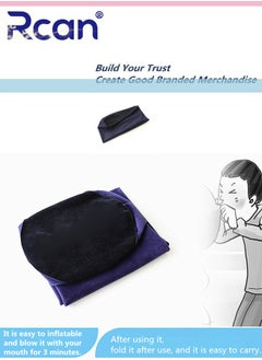 Rcan Portable Wedge Pillow for Sleeping Inflatable Cushion Body Positioners Lightweight Pillow Yoga Posture Aid Cushion Reduces Waist and Back Pressure Wedge Cushion for Sleeping Travel Camping  - Image 4