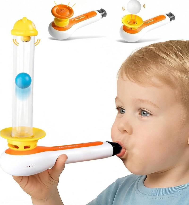 TOP BRIGHT 3in1 Sensory Toys for Toddlers Autism, Montessori Toddler Toys for 3 4 5 Year Old with Whistle, Ball Blowing, Floating Blow Pipe Balls Birthday  Gift - Image 1