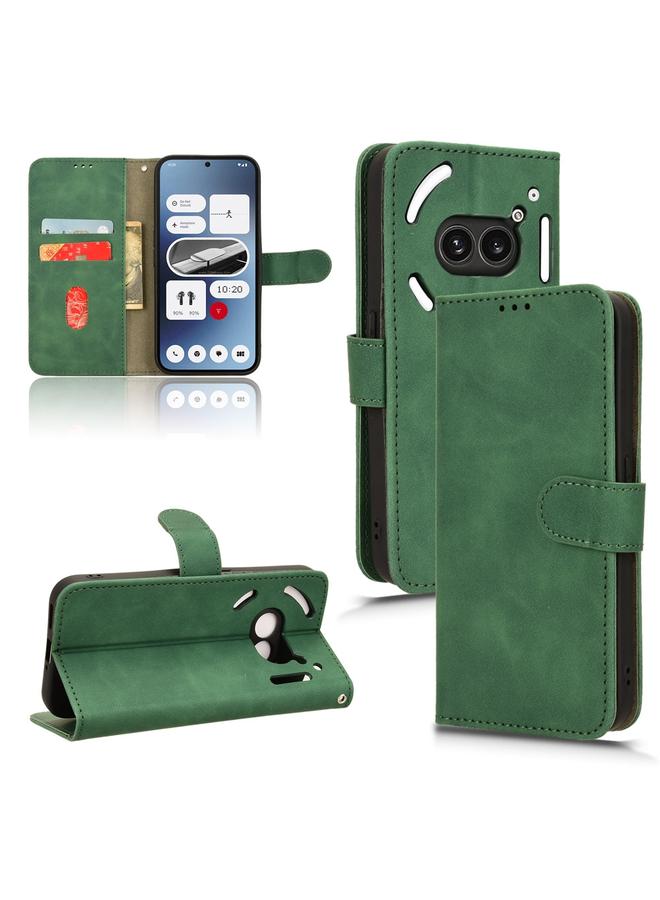 Case For Nothing Phone 2a Skin Feel Magnetic Flip Leather Phone Case