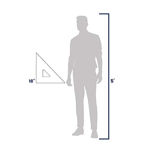 Pacific Arc Drafting Triangle 18inch 4590 Degrees Clear Acrylic - Image 3