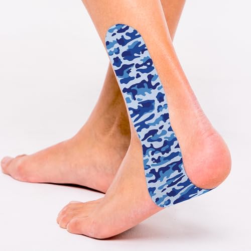 CureTape Art | Kinesiology Tape for Body Pain | Elastic Therapeutic | Waterproof Athletic | Long-Lasting Medical K (Army Blue) - Image 5