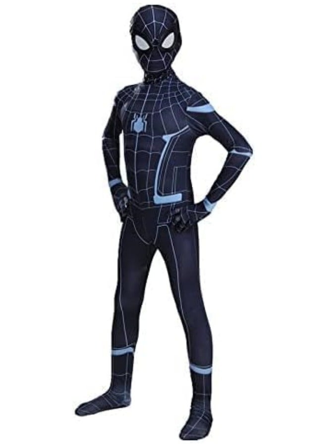 GGEROU SpiderMan Costume Cosplay Set, 3D Style Superhero Role-playing Full Bodysuit, Kids Spiderman Dress Up Spandex Jumpsuit - Image 2