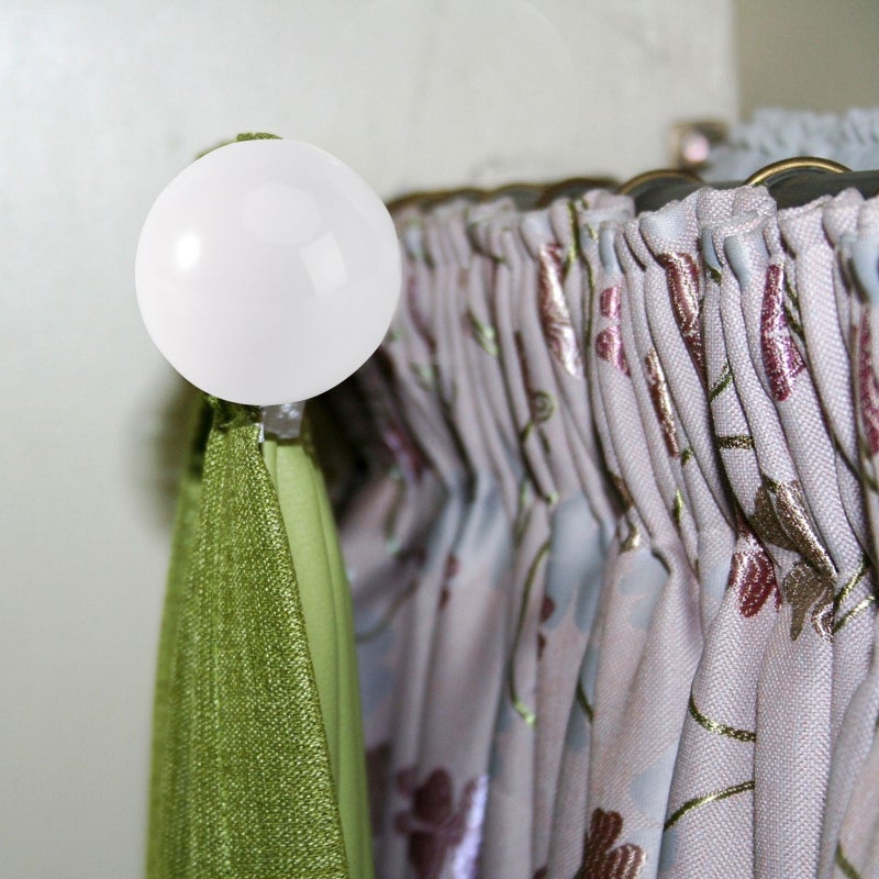 2pcs Decorative Curtain Rod End Curtain Rod Plug Window Curtain Rod Decor - Image 3