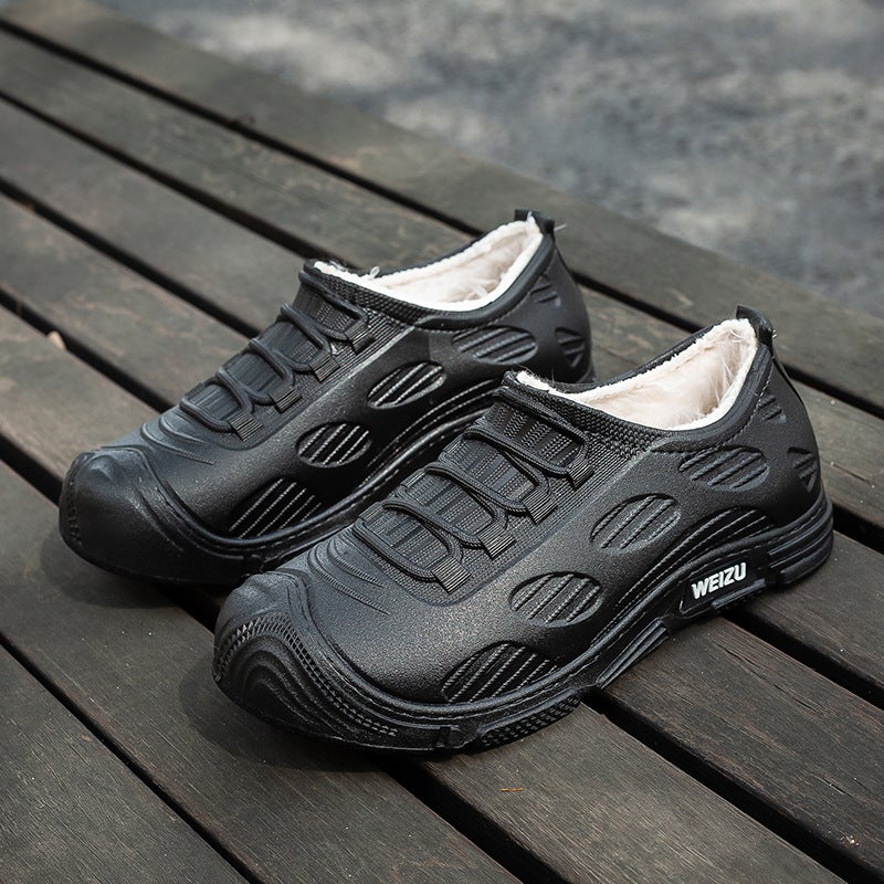 Fashion couple waterproof shoes men's and women's rain boots slip-on short non-slip low-top student versatile Korean style wholesale export - Image 3