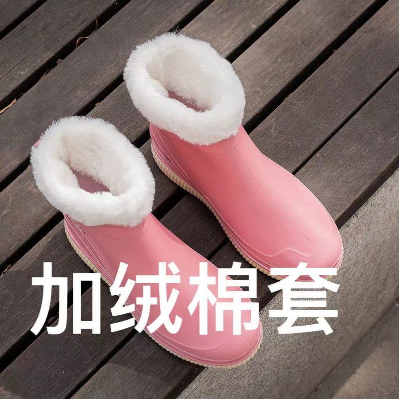 Fashion couple waterproof shoes men's and women's rain boots slip-on short non-slip low-top student versatile Korean style wholesale export - Image 1
