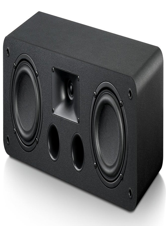 Saiyin Center Channel Speaker,Dual 4-Inch Woofers and Silk Tweeter, Crystal-Clear for Home Theater Dialogue,Passive, Wall Mountable, Single - Image 1