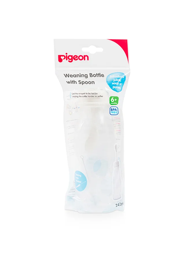 pigeon Weaning Bottle With Spoon 240Ml