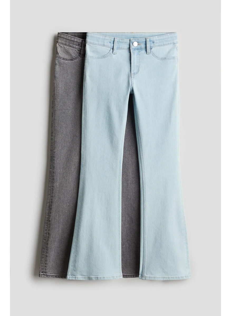 اتش اند ام 2-Pack Flared Leg Low Jeans