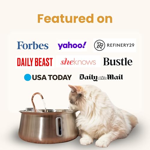 KittySpout The KittySpout Stainless Steel Wireless Cat Water Fountain, 4L/108oz - Image 3