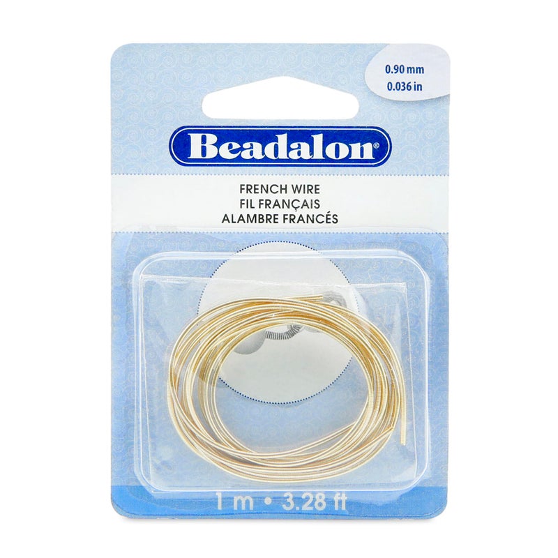 Beadalon French Wire 090 mm 036 in Gold Color 1 Meter - Image 3