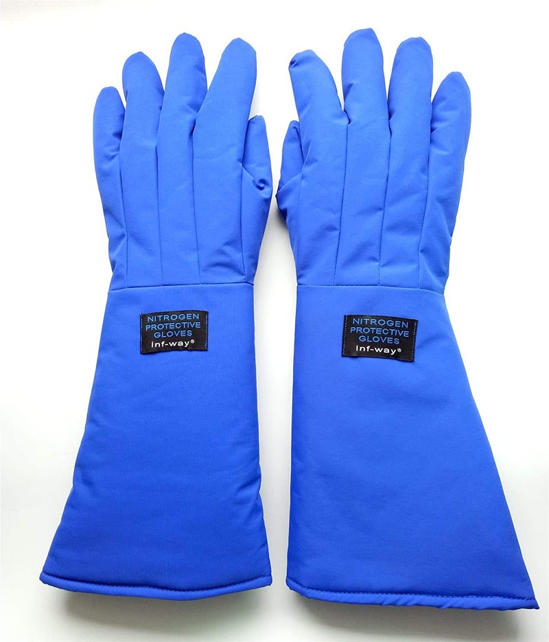 Inf-way Cryogenic Gloves Low Temperature LN2 Liquid Nitrogen Protective Gloves Cold Storage Safety Frozen Gloves Elbow Length/19" - Image 1