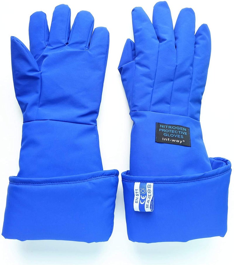 Inf-way Cryogenic Gloves Low Temperature LN2 Liquid Nitrogen Protective Gloves Cold Storage Safety Frozen Gloves Elbow Length/19" - Image 5