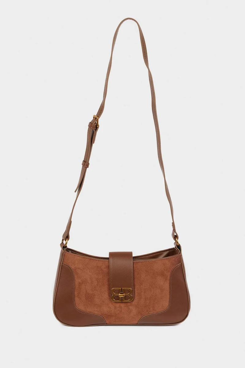 ديفاكتو Suede Shoulder bag