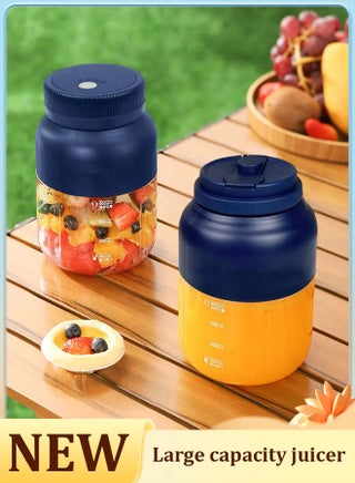 1300ml Enlarged Portable Electric Juicer Cup Smoothie Cup BPA-free USB Rechargeable Stainless Steel Blades Portable Blender Essential for summer - pzsku/ZFF972BC0211B1520D489Z/45/1748595297/439c52c7-ea03-4d65-8439-d54f53e54f72