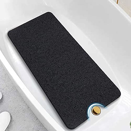 Asvin Soft Textured Bath, Shower, Tub Mat, 24x16 Inch, Phthalate Free, Non Slip Comfort Bathtub Mats with Drain, PVC Loofah Bathroom Mats for Wet Areas, Quick Drying - Image 5