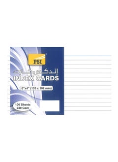 Psi 3-Pack White Index Cards 6x4 Inch Size  - Image 2