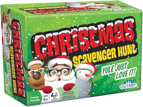 Outset Media Christmas Scavenger Hunt Game Includes 220 Cards with Holiday Themed Objects Found Both Inside and Outside The Home Ages 6 - Image 1