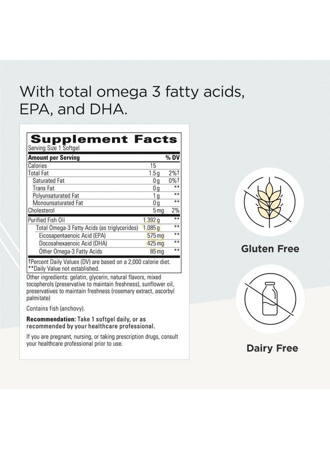 Integrative Therapeutics Pure Omega Ultra HP 1392 mg- Omega-3 Fatty Acid Supplement from Fish Oil - Supplement with EPA and DHA - Gluten-Free - Sustainably Sourced - 90 Softgels - Image 2