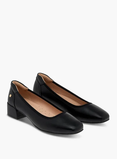 Paprika Women's Solid Slip-On Pumps with Block Heels
