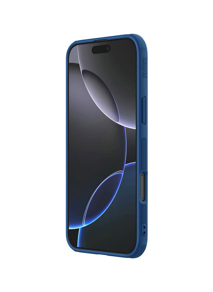 Nillkin Super Frosted Shield Pro cover case for iphone 16 Pro Max - Blue - Image 4