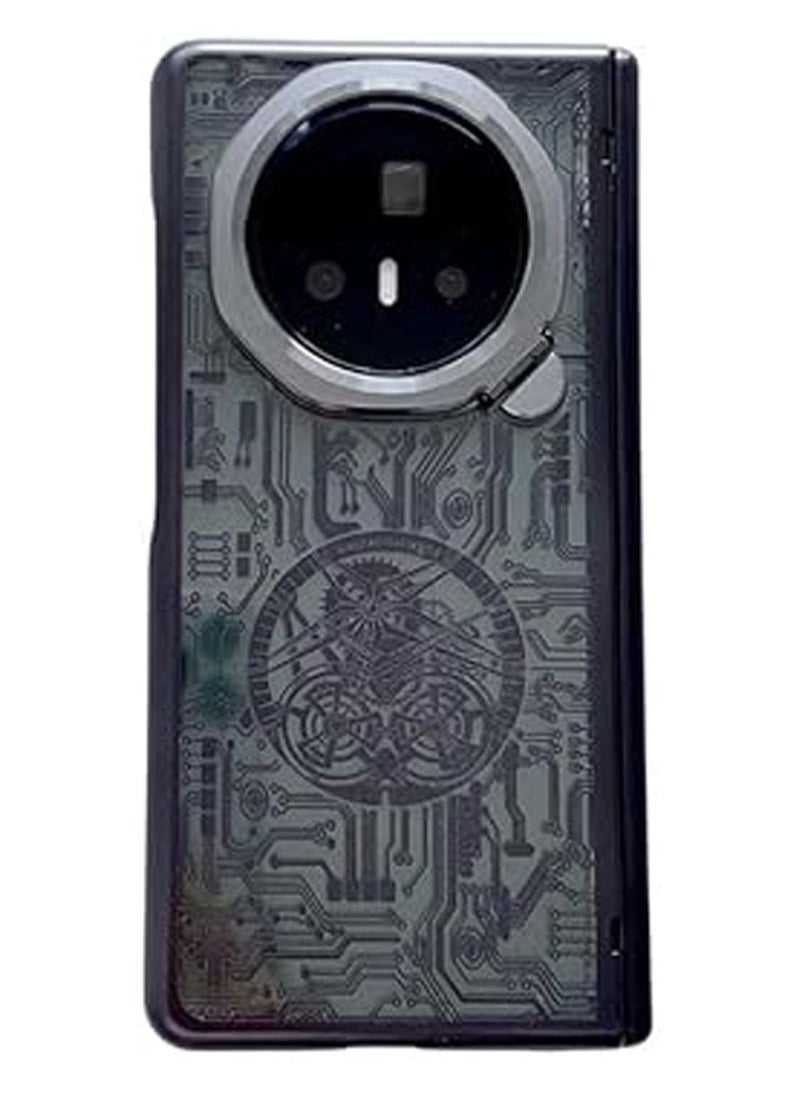 general حافظة لهاتف Honor Magic V3 (2024)، حافظة هاتف بنسيج ميكانيكي غير لامع مع واقي شاشة أمامي وحماية للعدسة، غلاف خلفي رفيع للغاية ومضاد للصدمات - Image 1