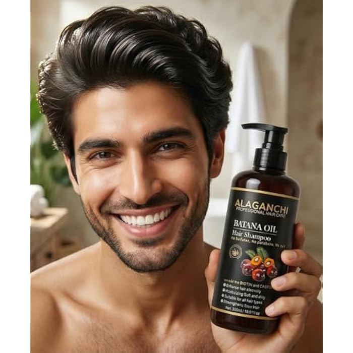 Batana Oil Hair Shampoo | Biotin & Castor Oil | No Sulfates | No Parabens | No Salt - Image 1