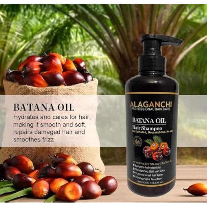 Batana Oil Hair Shampoo | Biotin & Castor Oil | No Sulfates | No Parabens | No Salt - Image 2