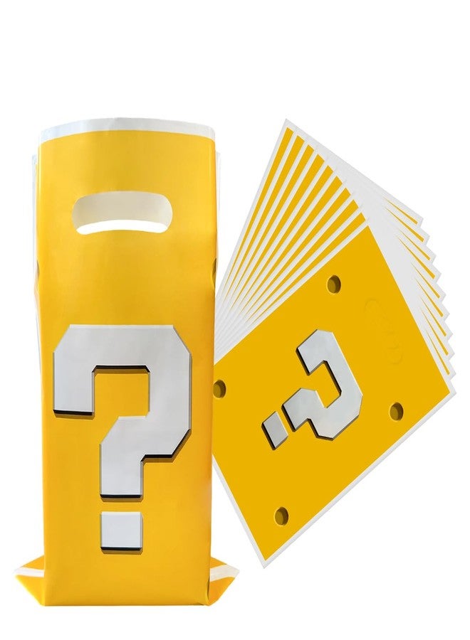 OULUN 30Pcs Super Brothers Party Favor Bags,Super Brothers Birthday Gift Candy Bags,Super Brothers Question Mark Party Decoration Supplies - Image 1