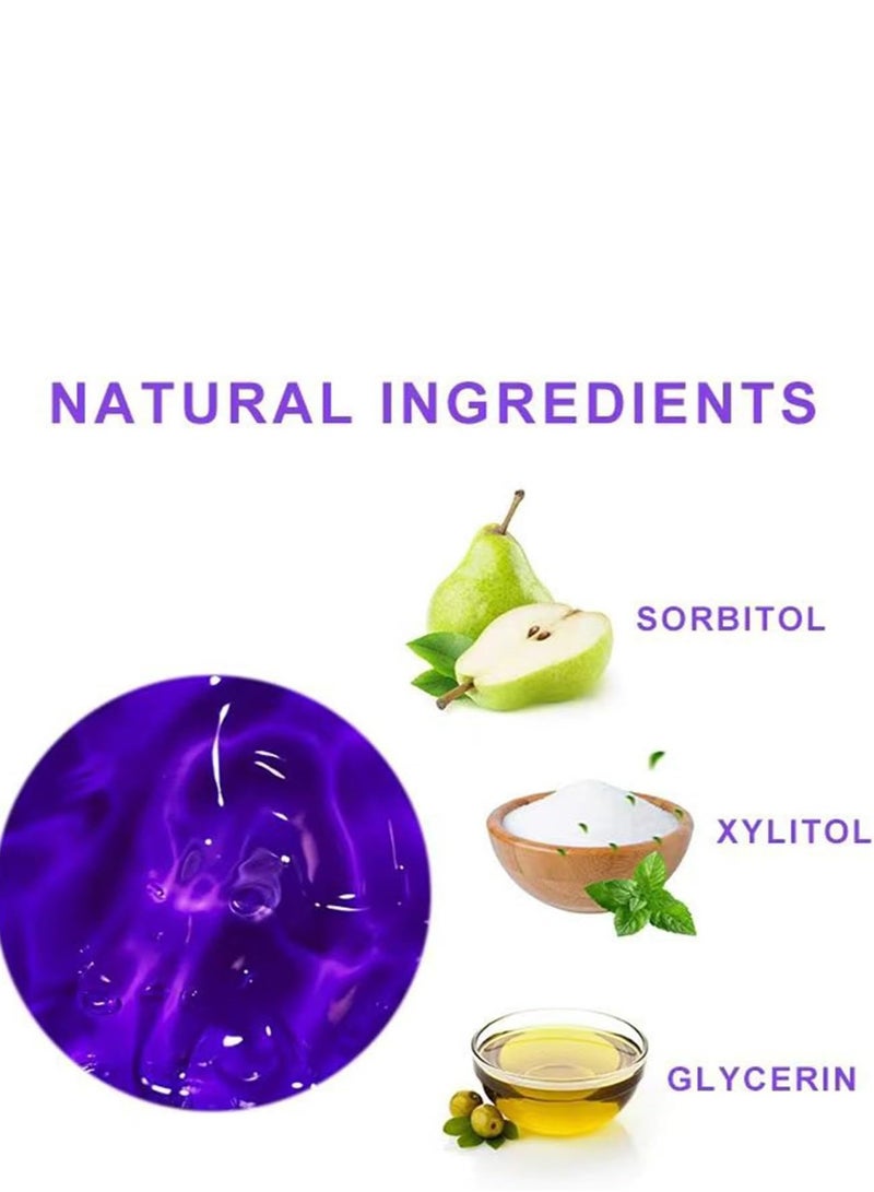 إيلهو مجموعة معجون أسنان أرجواني ، معجون أسنان أرجواني تبييض الأسنان معزز فعال سريع تفتيح تنظيف مصحح لون الأسنان لإزالة بقع الأسنان وتغيير الأسنان الصفراء للأسنان الحساسة - Image 3