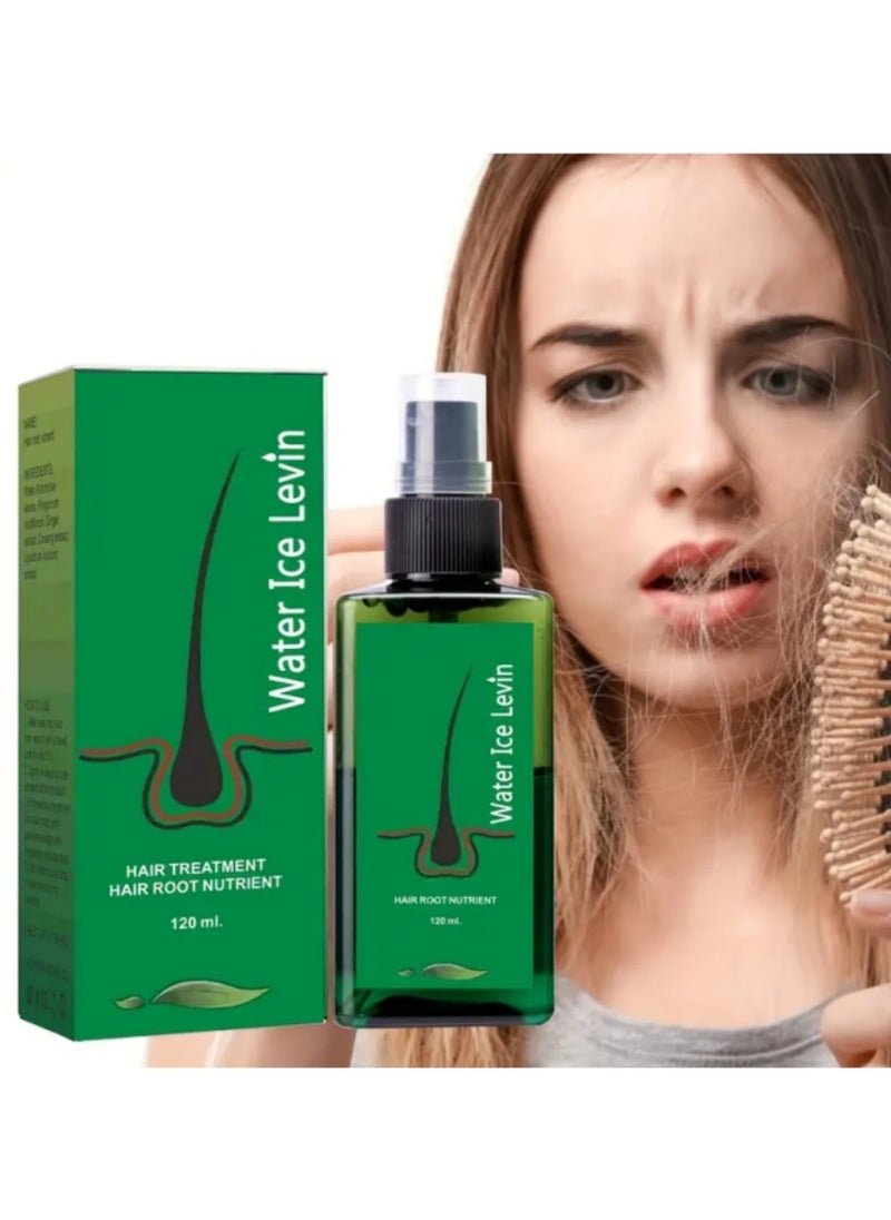 Water Ice Levin Revitalize Thin Hair with Men's Dense Essential Oil Hair Care Serum - Natural Plant Ingredients for Thicker-Looking Hair  - Image 2
