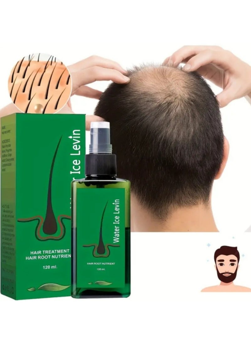 Water Ice Levin Revitalize Thin Hair with Men's Dense Essential Oil Hair Care Serum - Natural Plant Ingredients for Thicker-Looking Hair  - Image 1