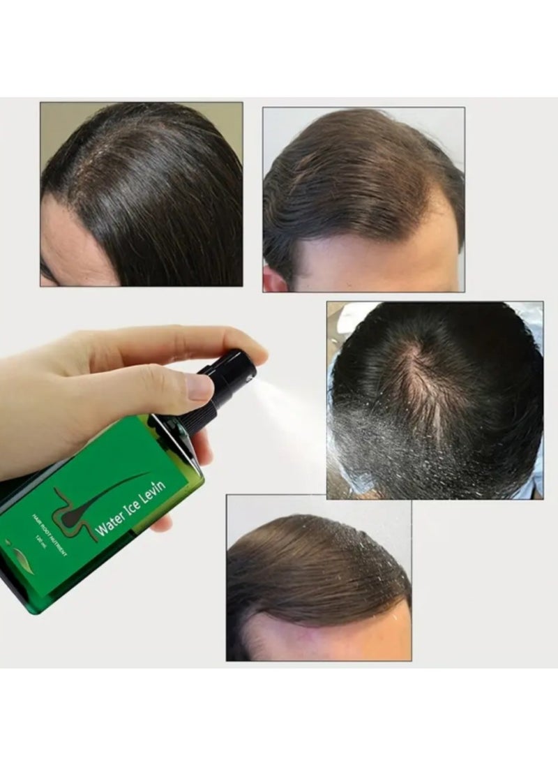 Water Ice Levin Revitalize Thin Hair with Men's Dense Essential Oil Hair Care Serum - Natural Plant Ingredients for Thicker-Looking Hair  - Image 4