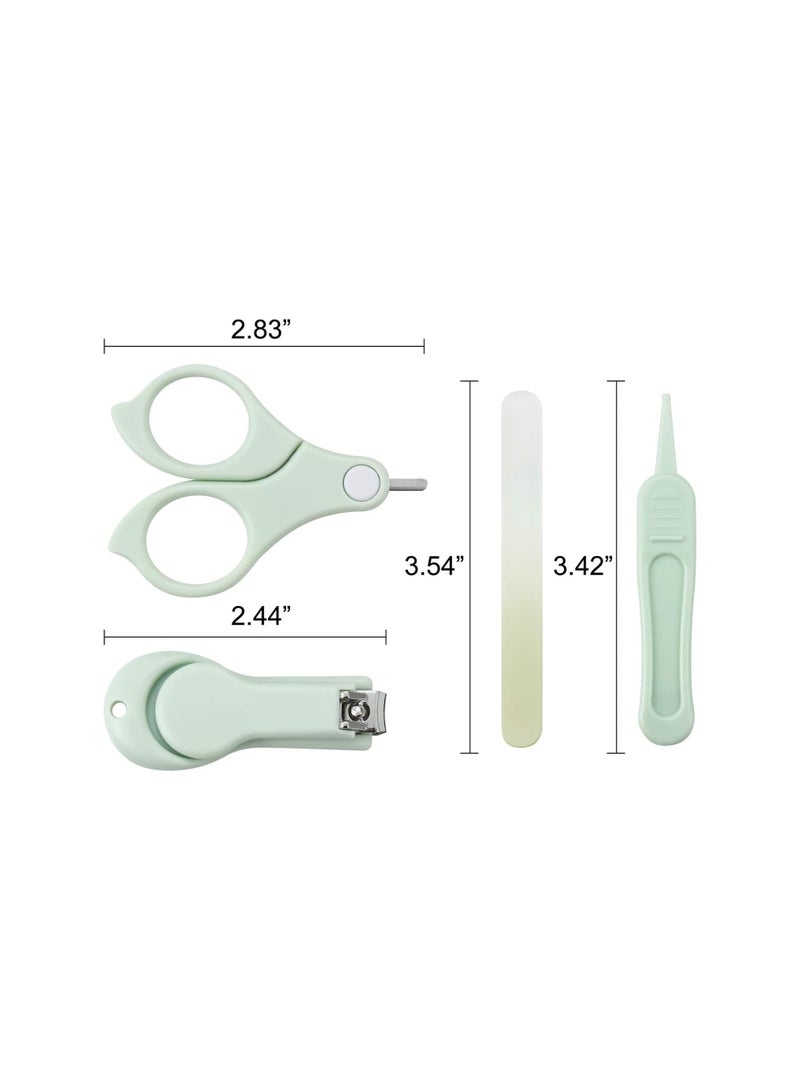 ORiTi PandaEar Baby Nail Manicure Pedicure Grooming Care Kit (4 Pack)| Clippers Scissors File Tweezers | Newborn Infant Toddler Kids|1 Months Plus - Image 2