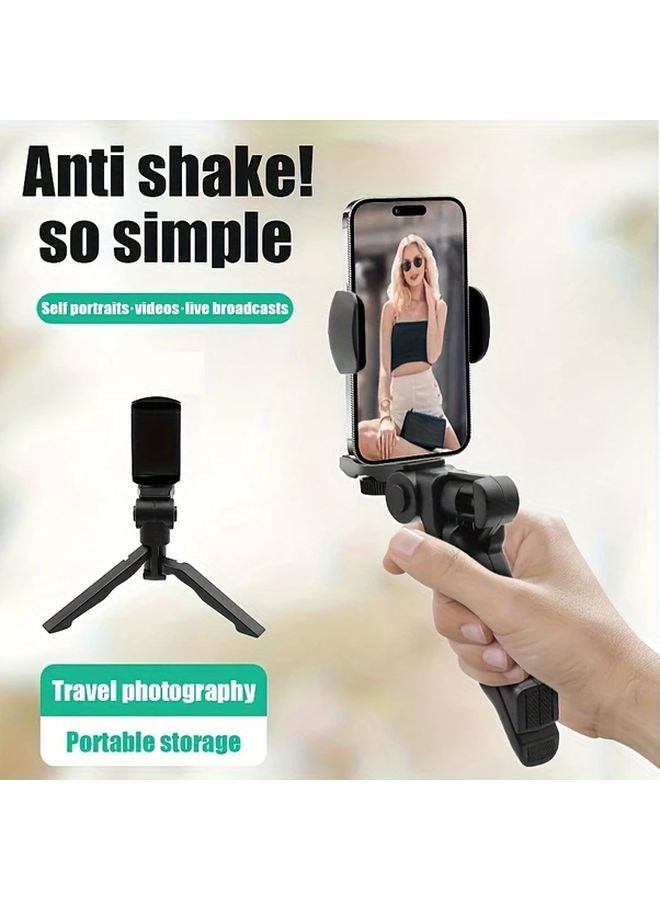 حامل ثلاثي للهواتف الذكية أسود دوّار 360 درجة مع مقابض قابلة للتعديل للتصوير الثابت والبث المباشر - Image 4