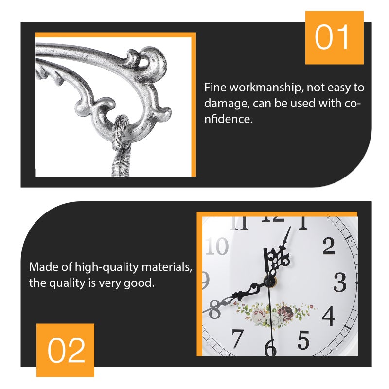 Double Sided Wall Clock Double Sided Hanging Clock Double Sided Rotation Clock - Image 5