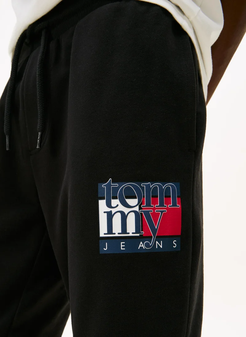 TOMMY JEANS  Flag Logo Slim Terry Joggers for Men | Best Price UAE