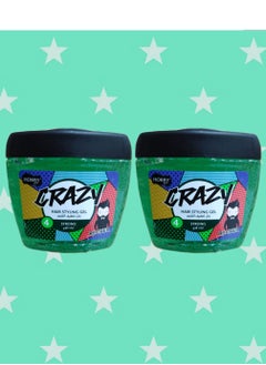 2 Pieces Crazy Strong Hair Styling Gel GreenTurkish industry 700 Ml - pzsku/ZFF97DD1F054261ACBC78Z/45/_/1673644156/1d9d156d-3705-4648-aa12-fa910c380726