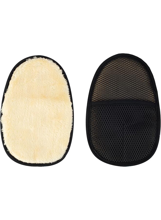 KASTWAVE Car Wash Mitt Microfiber, Car Wash Mitt Scratch Free, Soft High Density Automotive Washing Mat, For Car Washing And Detailing (2 Pcs, Black/Single Sided) - Image 1