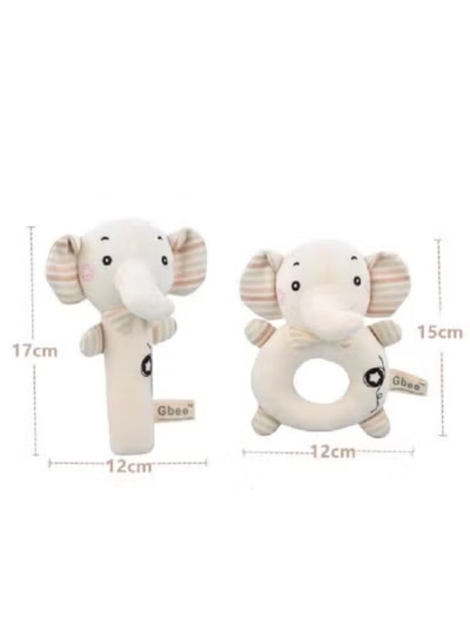 Gbee Top-Quality Material Organic Cotton Rattles Toy Set For Kids Hand Bell Infant Educational Mobiles Toys - Image 2